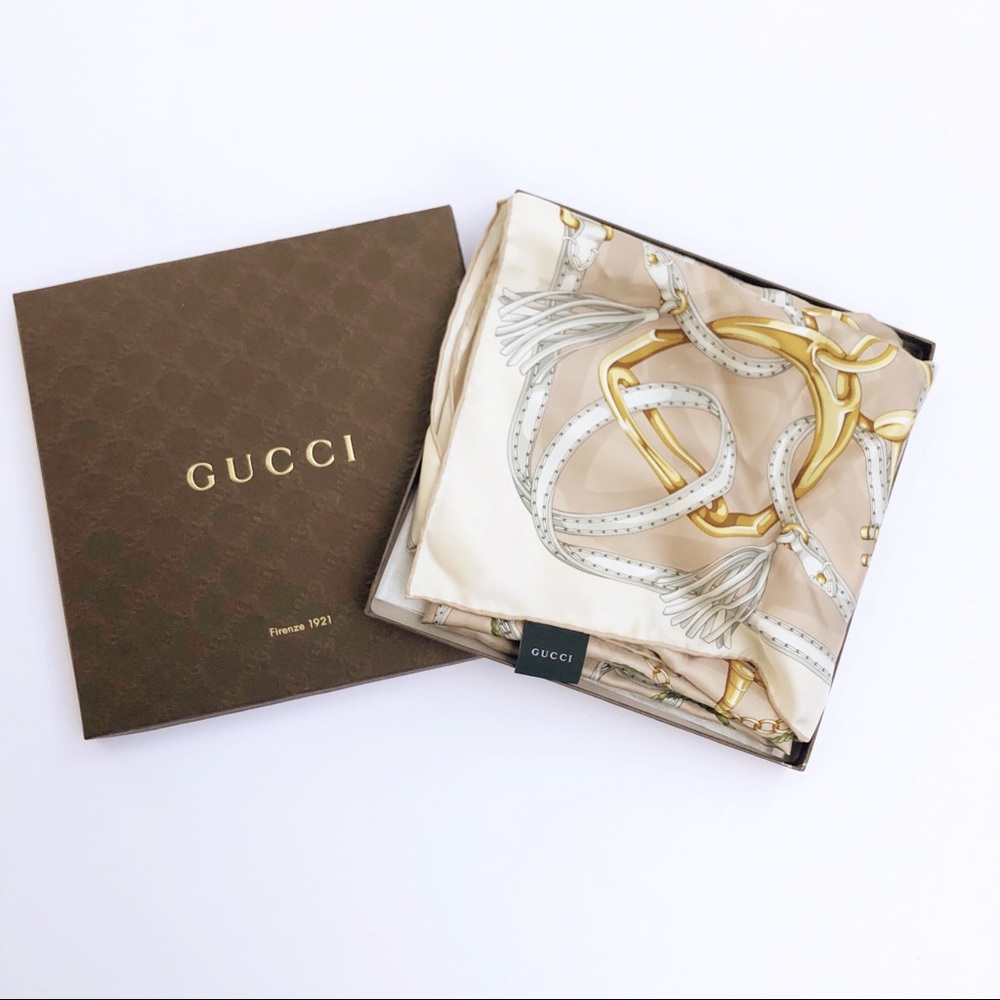 Gucci 100% silk scarf